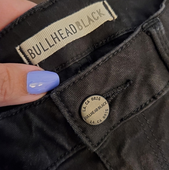 Bullhead Black Denim Jeans Sz 7 - Picture 5 of 6